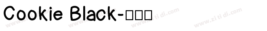 Cookie Black字体转换